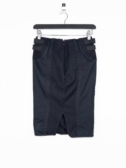 Dolce & Gabbana SS02 Bondage Pencil Midi-Skirt