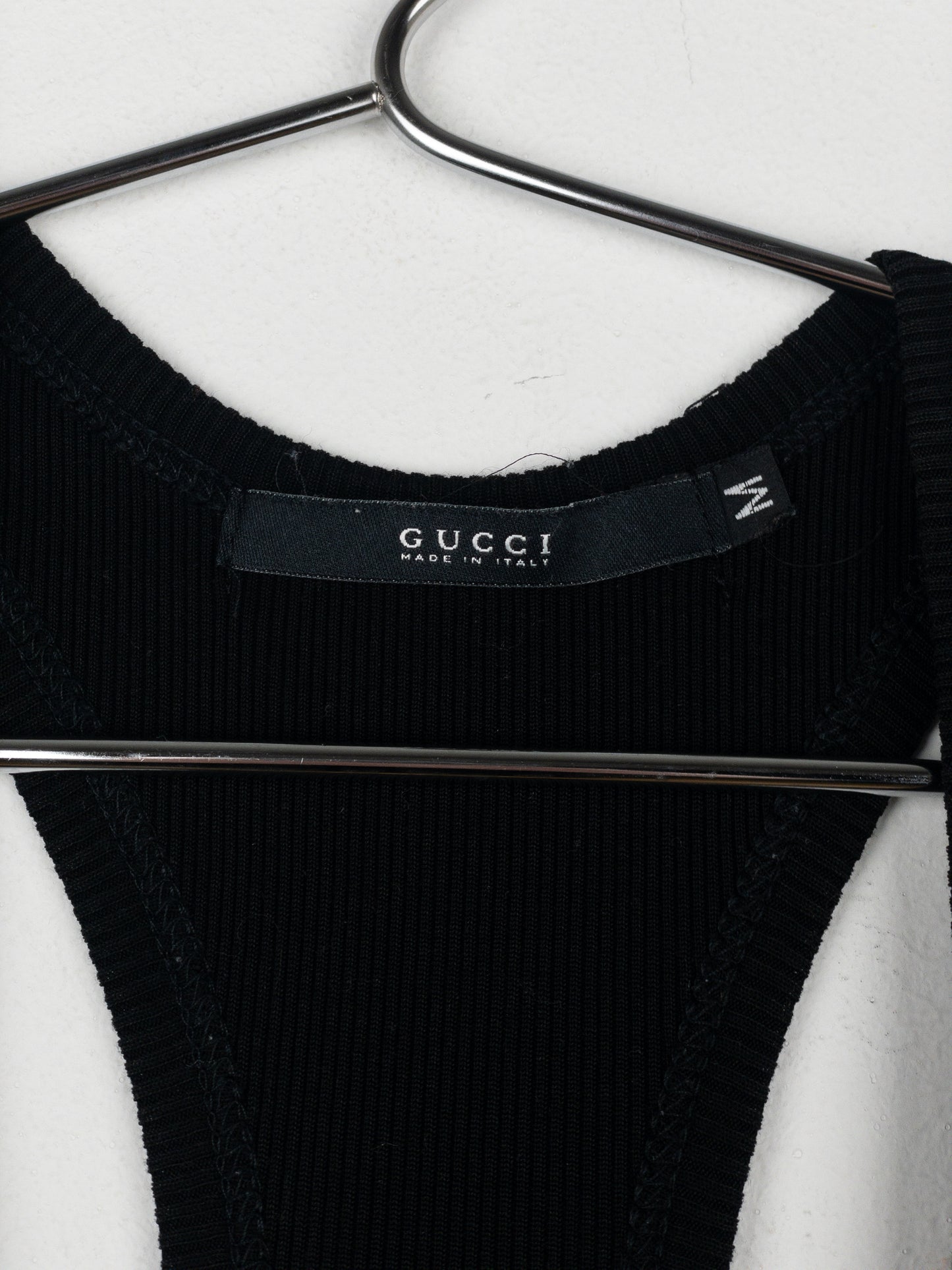 Gucci by Tom Ford SS01 Ribbed Corset Tank Top