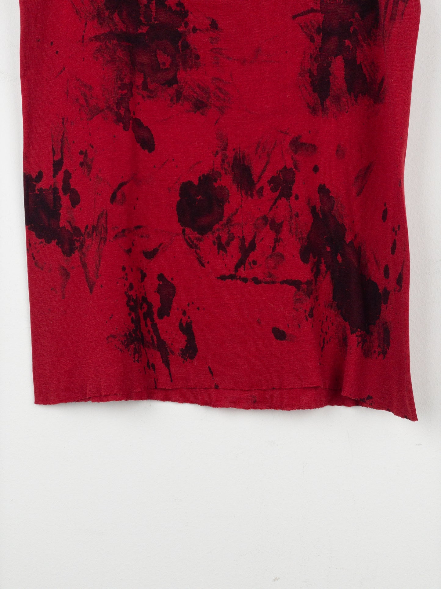 Balmain by Decarnin SS11 Bloodstain Punk Tank Top