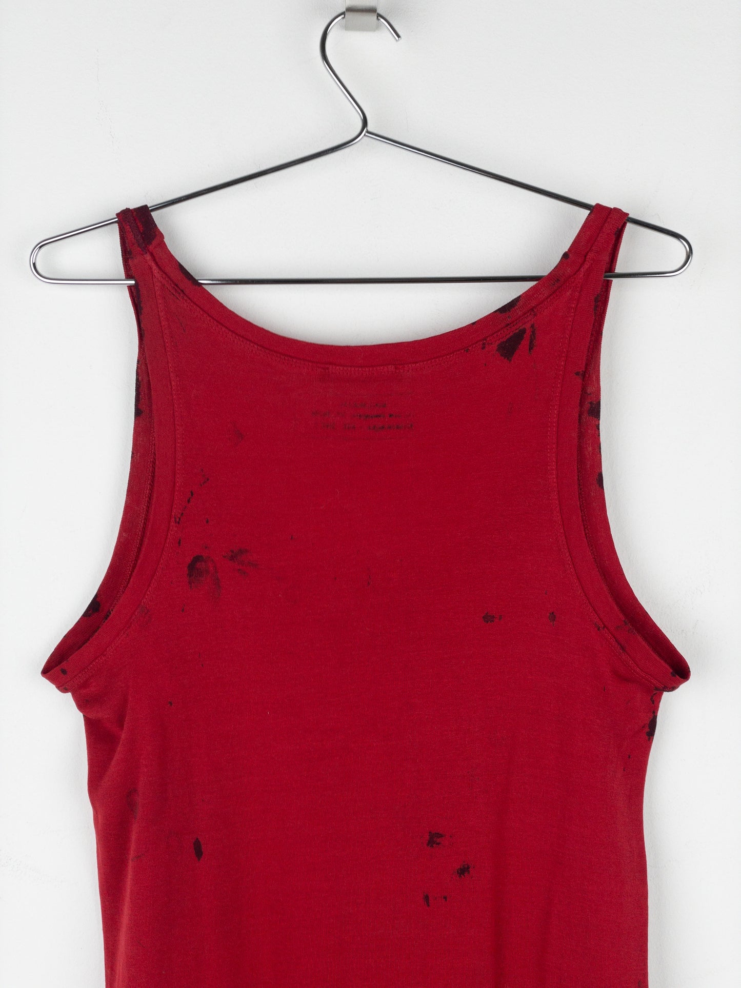Balmain by Decarnin SS11 Bloodstain Punk Tank Top