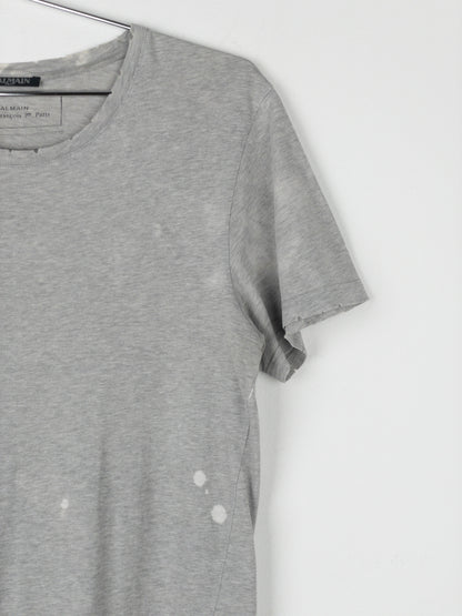 Balmain by Decarnin AW10 Distressed Bleach Stain T-Shirt