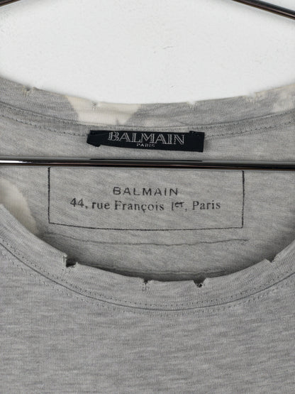 Balmain by Decarnin AW10 Distressed Bleach Stain T-Shirt
