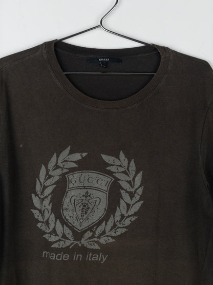 Gucci ‘Made in Italy’ Crest Print T-Shirt