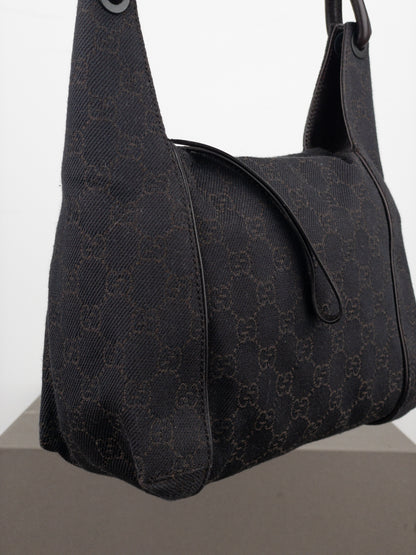 Gucci by Tom Ford 2000s Monogram Hobo Shoulder Bag