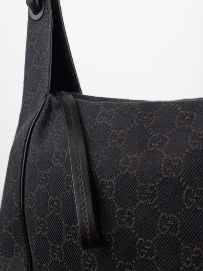 Gucci by Tom Ford 2000s Monogram Hobo Shoulder Bag