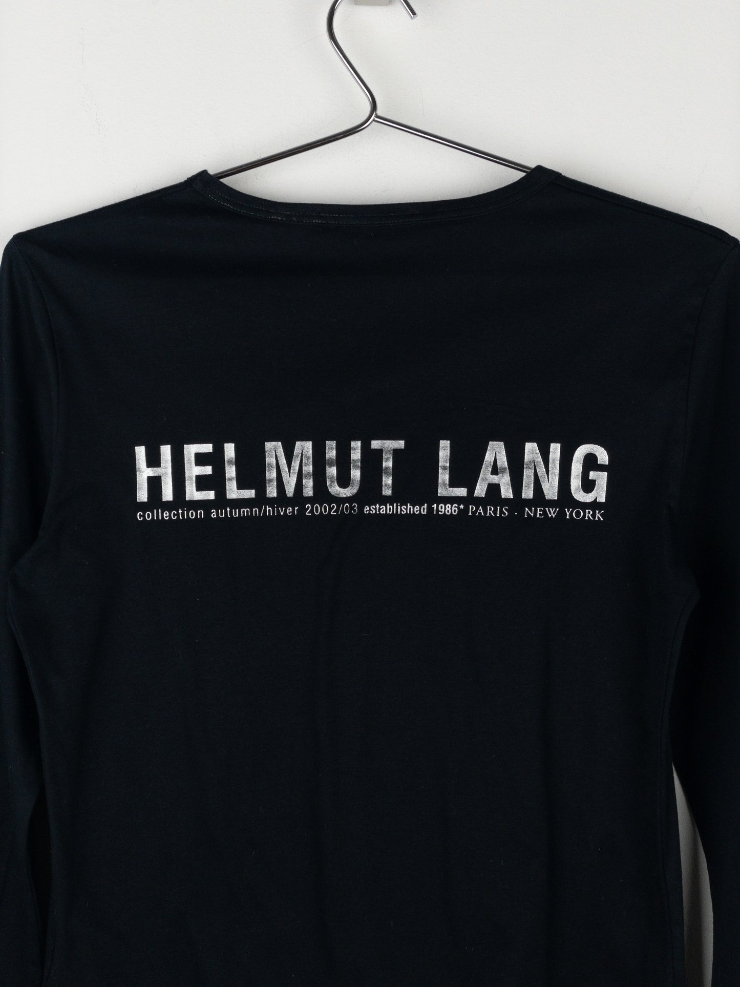 Helmut Lang AW02 ‘New York’ Print Backstage Longsleeve Shirt