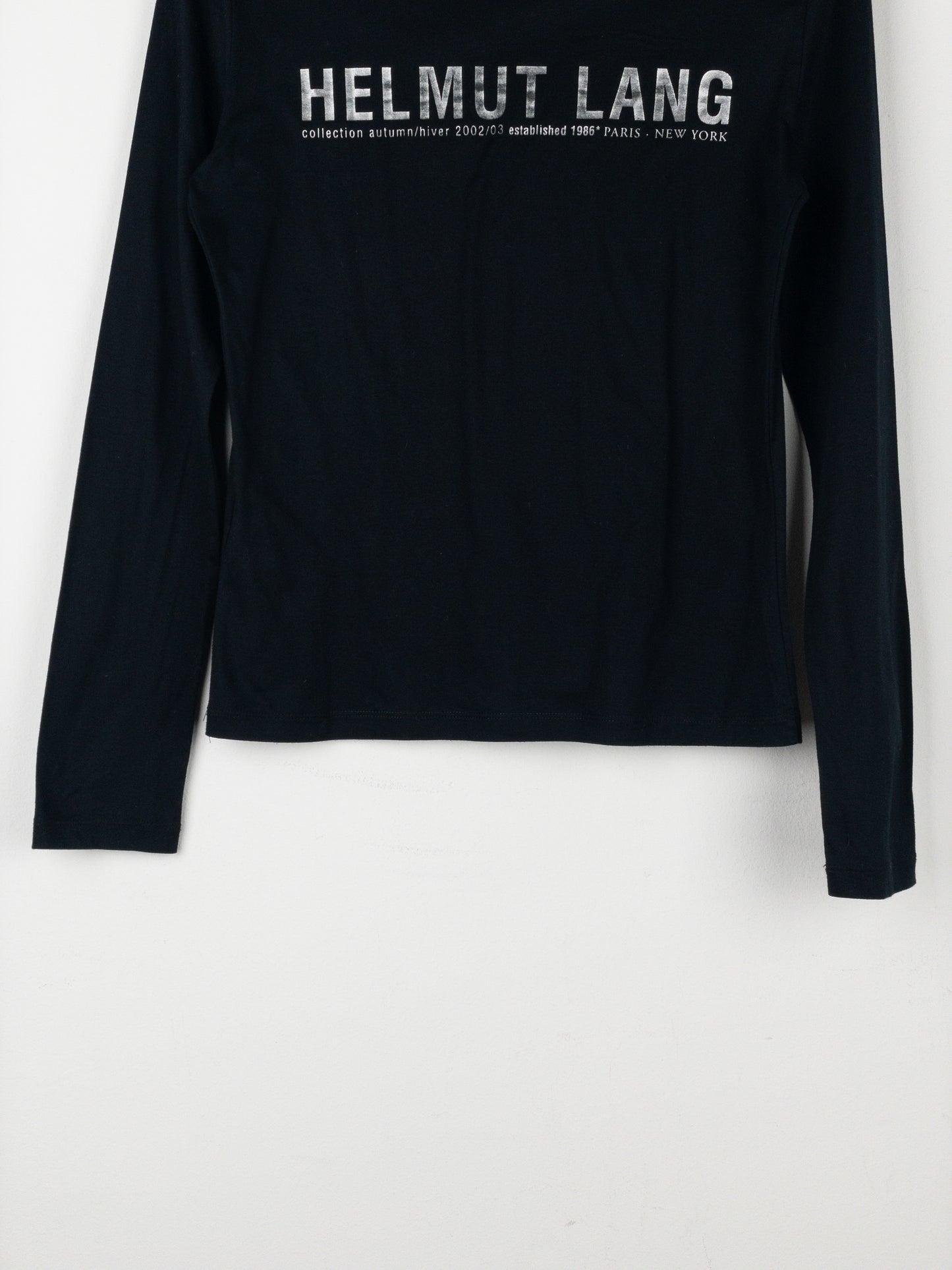 Helmut Lang AW02 ‘New York’ Print Backstage Longsleeve Shirt