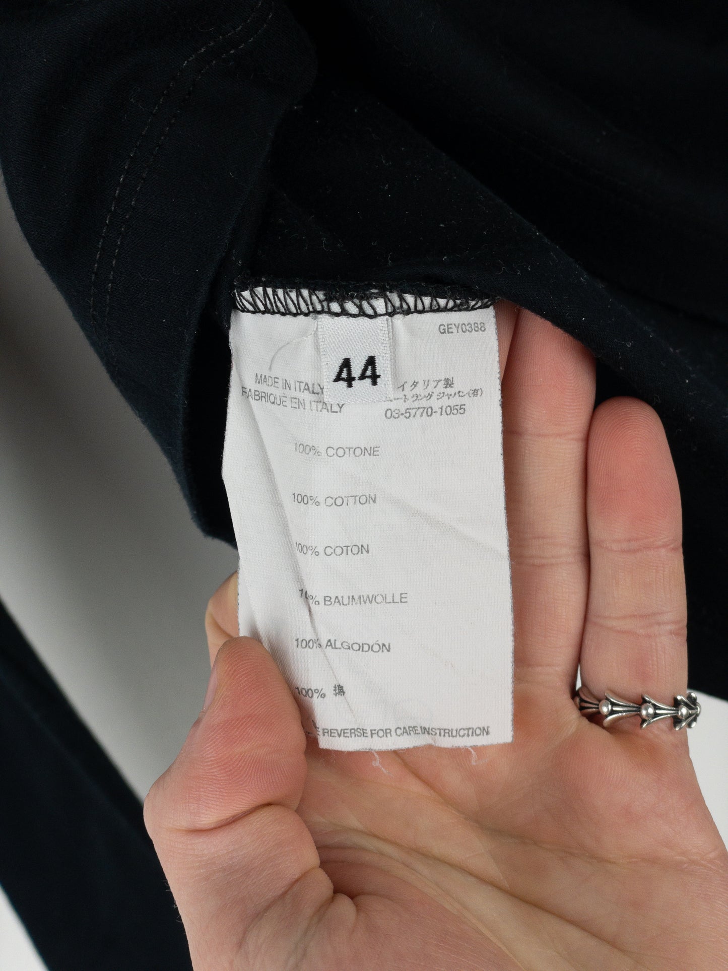 Helmut Lang AW02 ‘New York’ Print Backstage Longsleeve Shirt