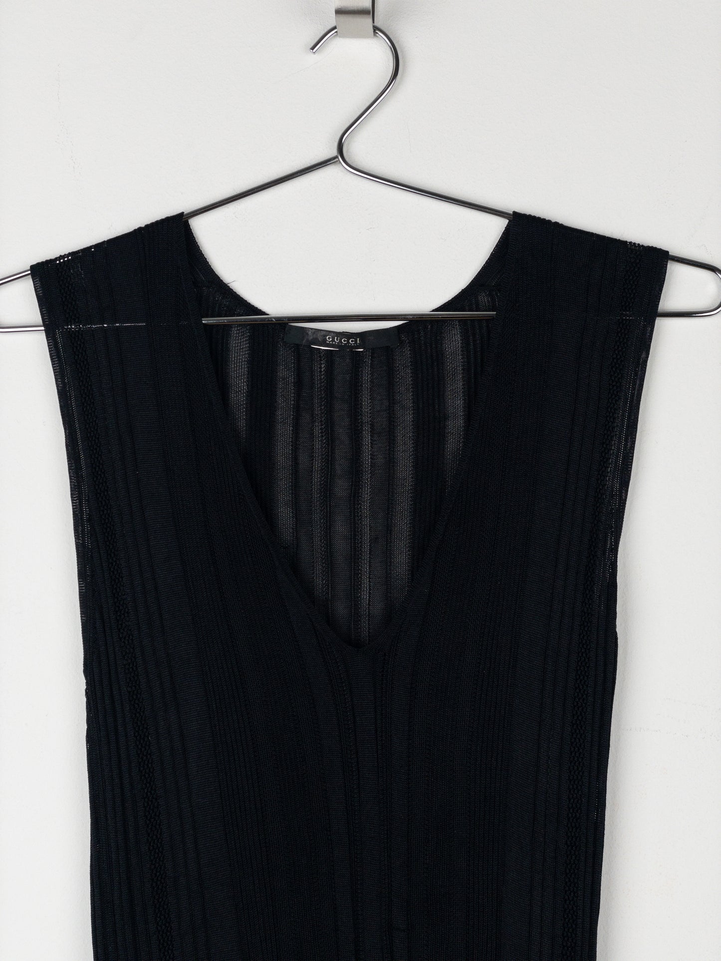 Gucci by Tom Ford 1990s See Through Knit Tank Top