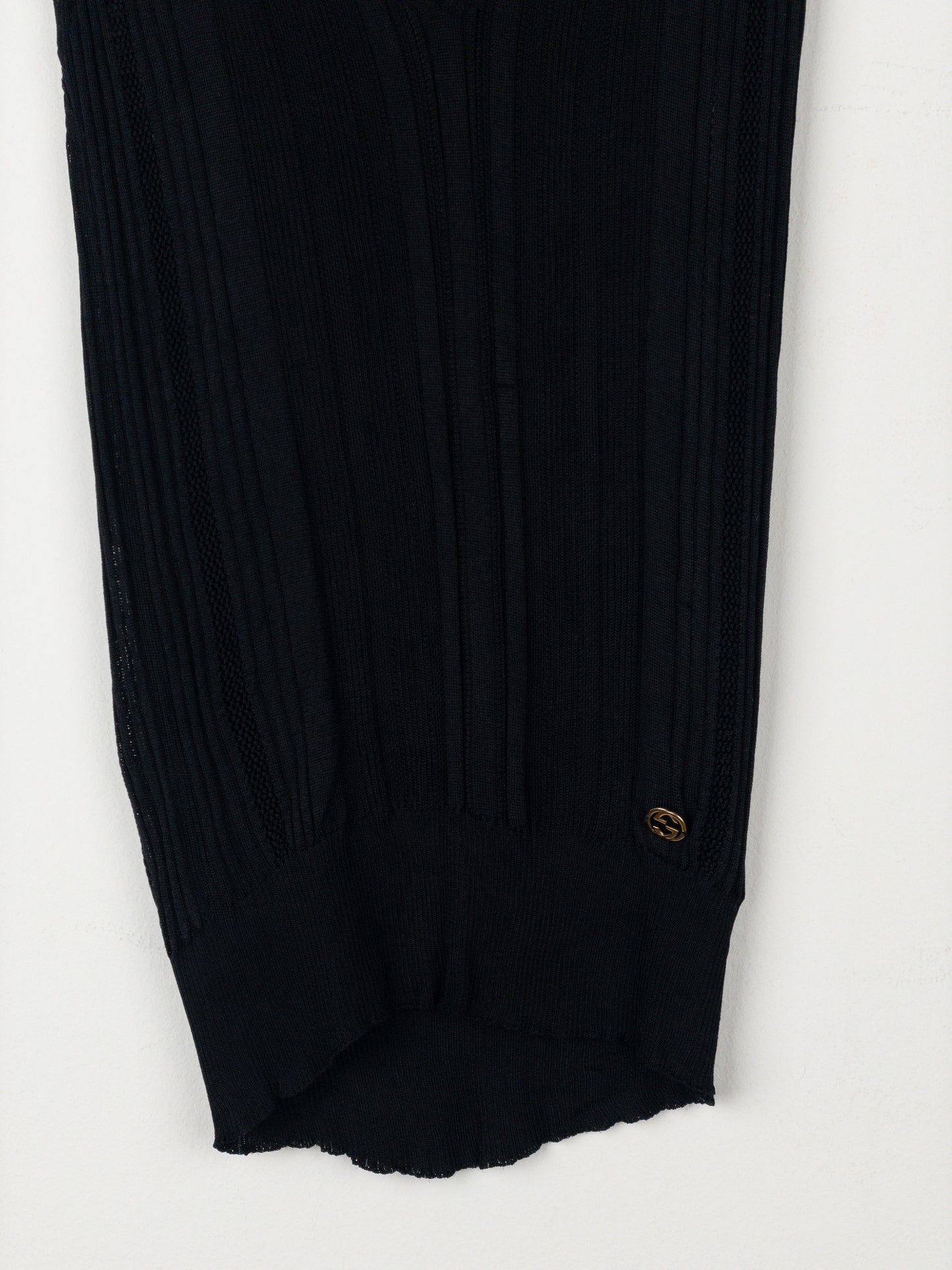 Gucci by Tom Ford 1990s See Through Knit Tank Top