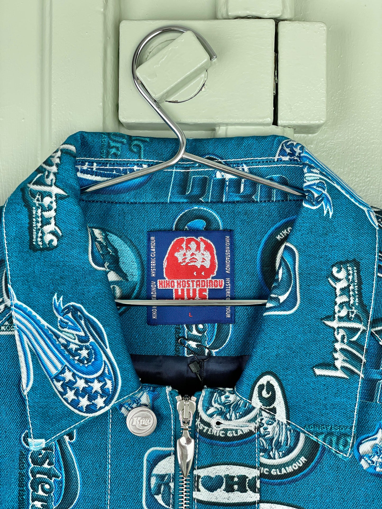 Kiko Kostadinov x Hysteric Glamour Print Multi-Zipper Denim Jacket