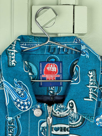 Kiko Kostadinov x Hysteric Glamour Print Multi-Zipper Denim Jacket