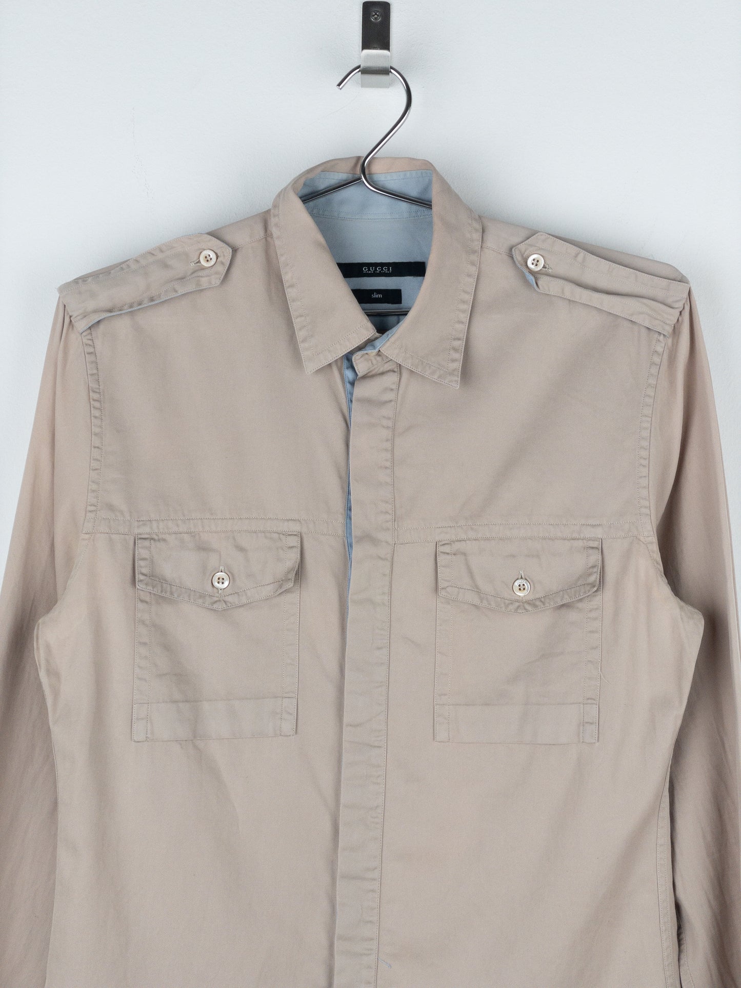Gucci by Tom Ford 1990s Military Button-Up Shirt