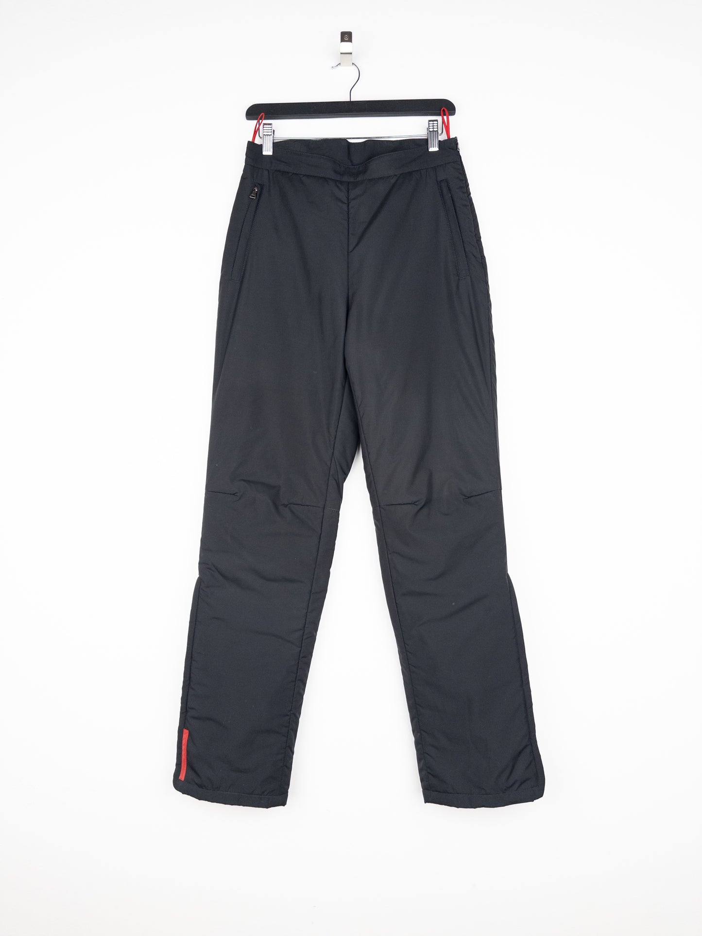 Prada 2000s Linea Rossa Red Tab Padded Astro Ski Pants