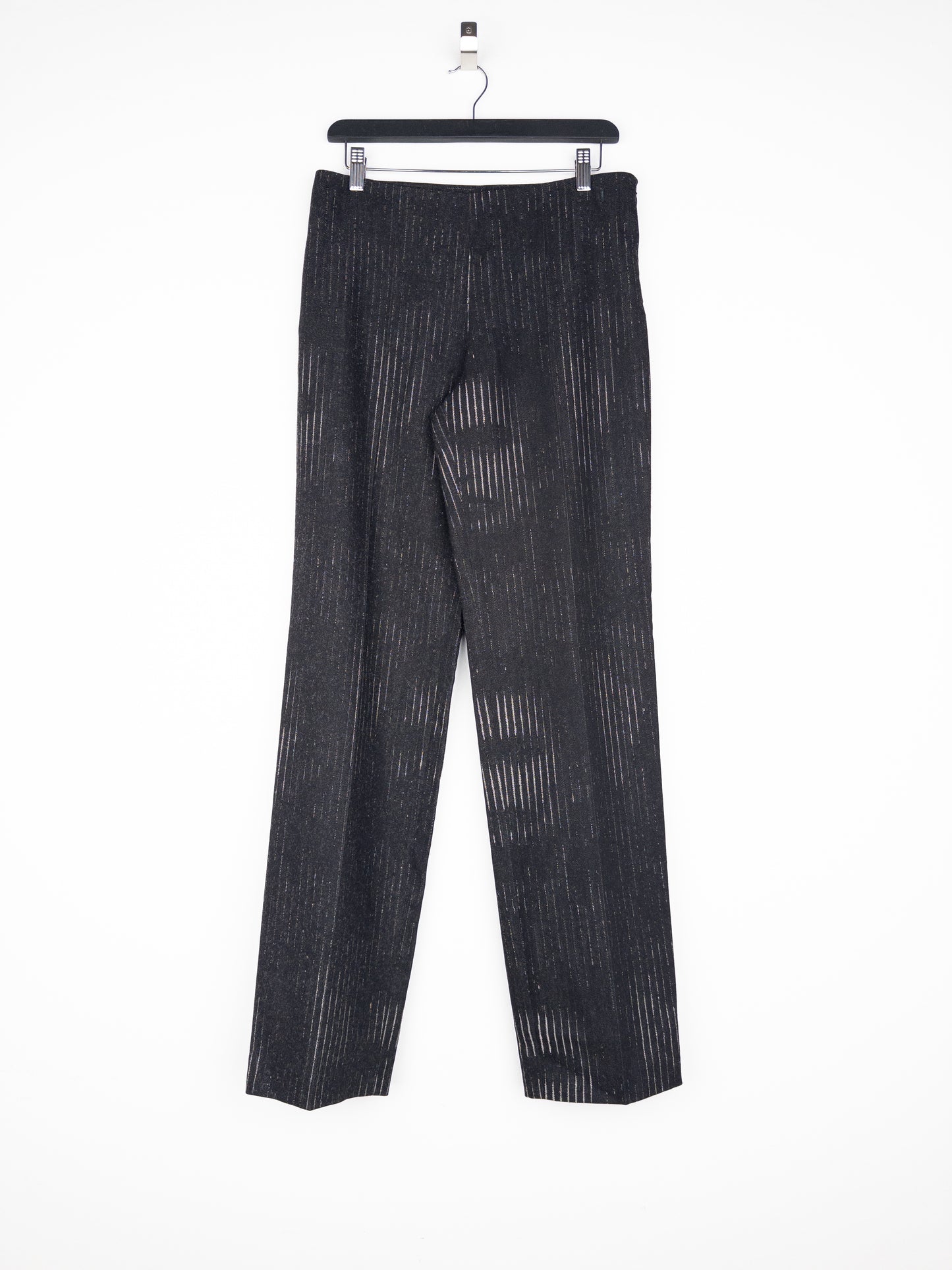 Jean Paul Gaultier AW92 Pinstripe Face Print Dress Pants