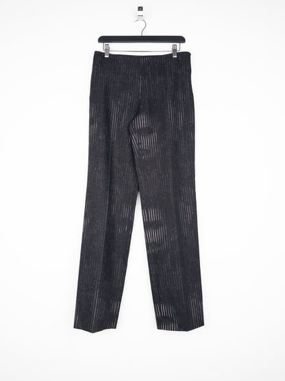Jean Paul Gaultier AW92 Pinstripe Face Print Dress Pants