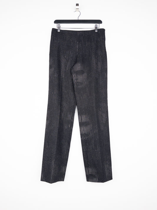 Jean Paul Gaultier AW92 Pinstripe Face Print Dress Pants