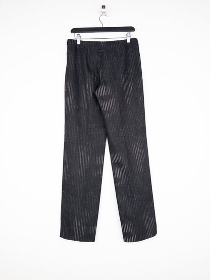 Jean Paul Gaultier AW92 Pinstripe Face Print Dress Pants