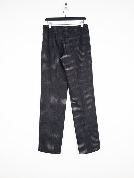 Jean Paul Gaultier AW92 Pinstripe Face Print Dress Pants