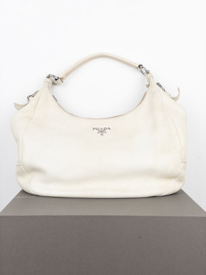 Prada 2000s ‘Vitello Daino’ Hobo Shoulder Bag