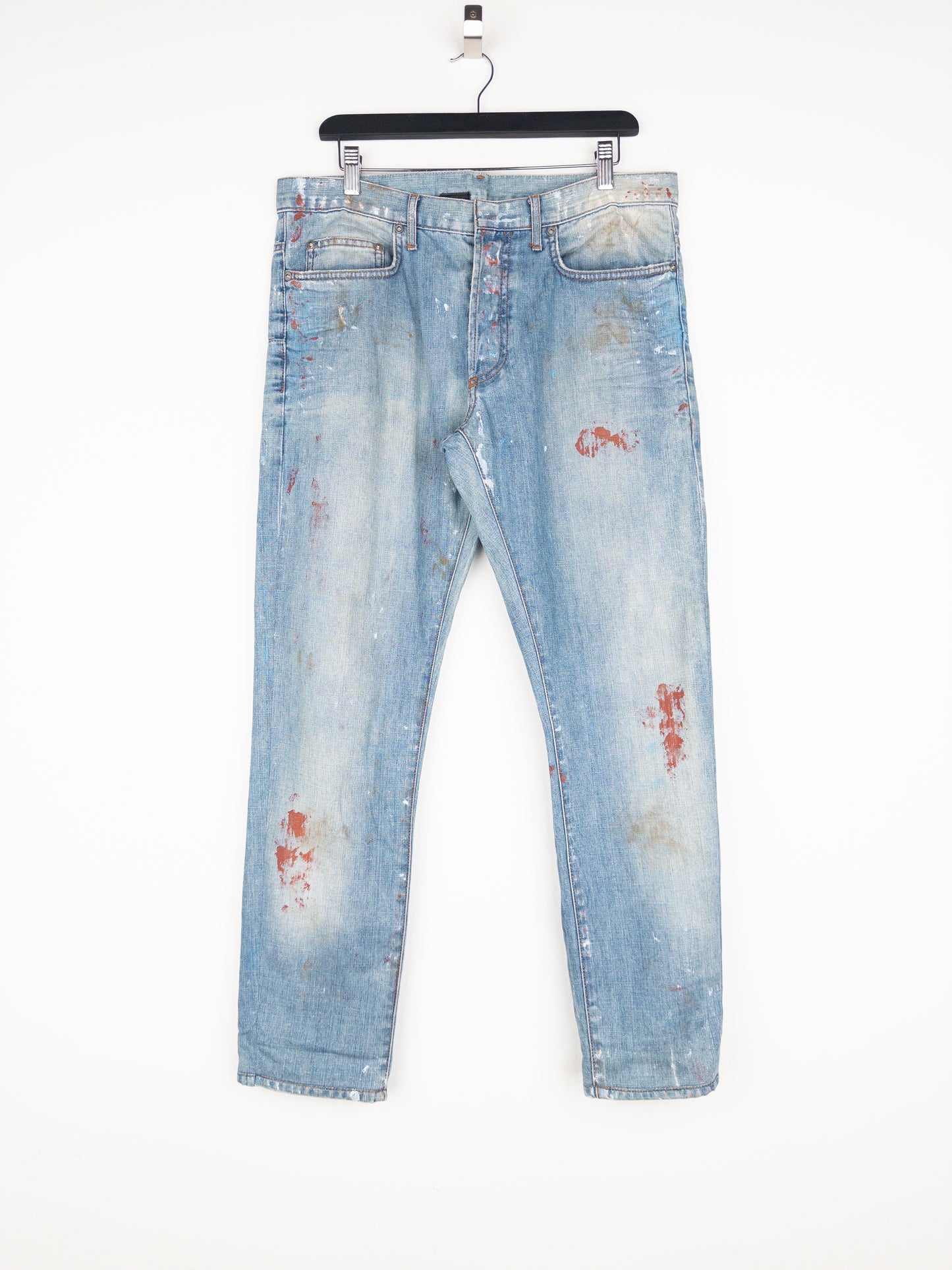 Dior Homme by Kris van Assche SS10 ‘Wildcat’ Painter Denim Jeans