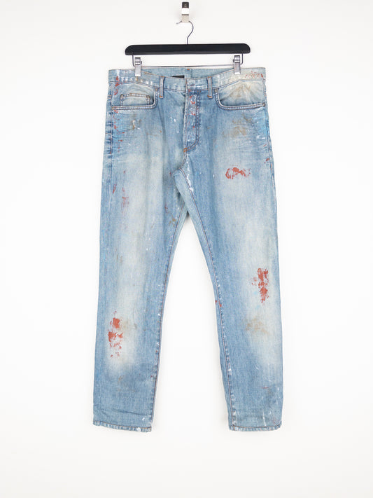 Dior Homme by Kris van Assche SS10 ‘Wildcat’ Painter Denim Jeans