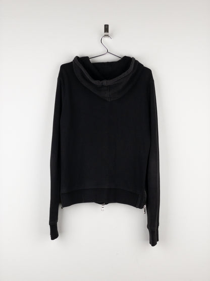 Balmain by Decarnin Crest Badge Zip Hoodie