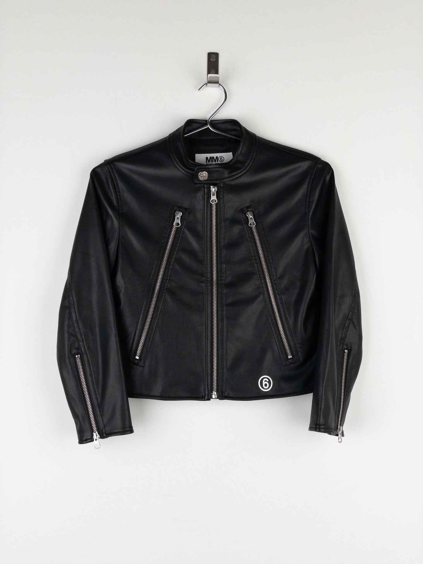 Maison Margiela MM6 5-Zip Biker Leather Jacket