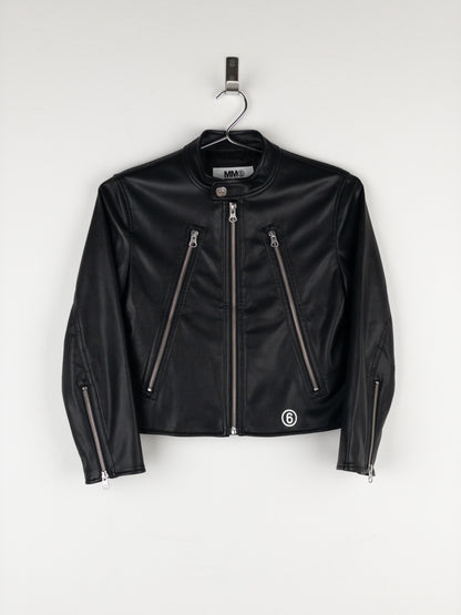 Maison Margiela MM6 5-Zip Biker Leather Jacket
