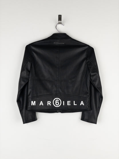 Maison Margiela MM6 5-Zip Biker Leather Jacket