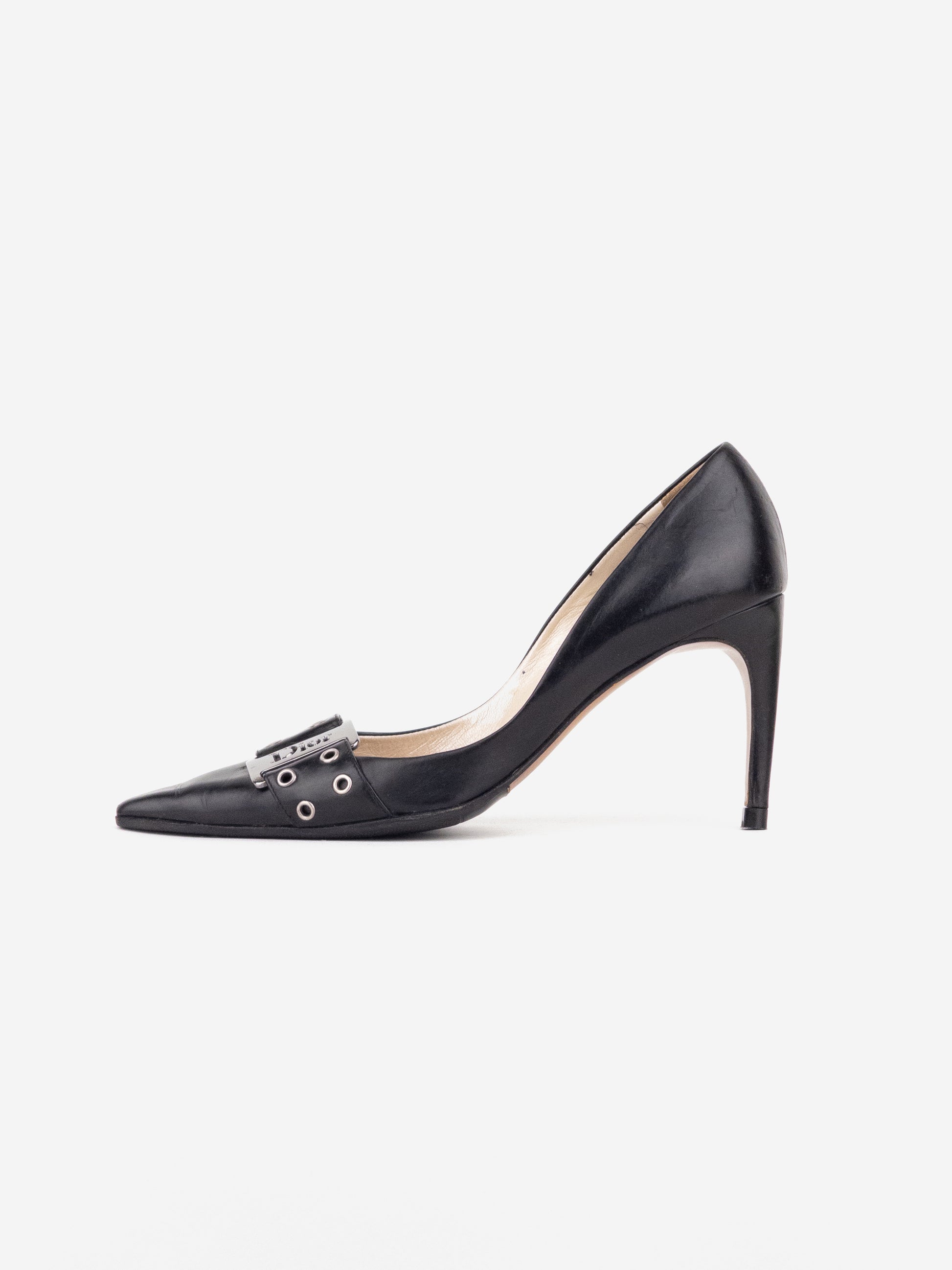 Dior by Galliano SS02 'Street Chic' Buckle Pump Heels