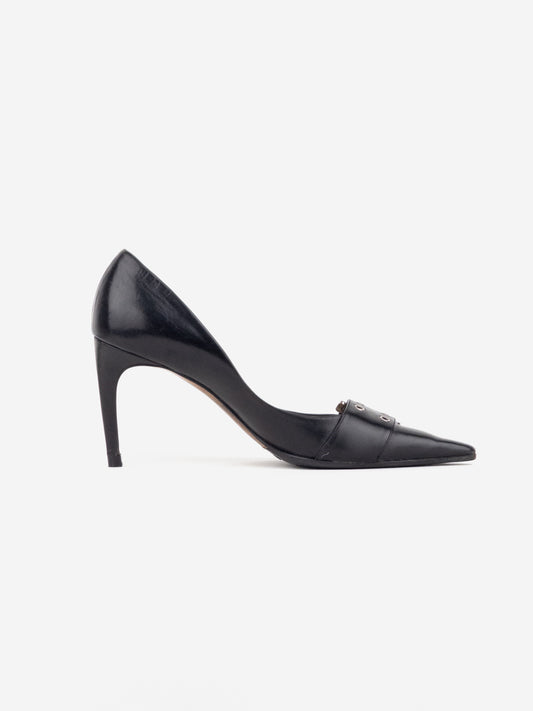 Dior by Galliano SS02 'Street Chic' Buckle Pump Heels