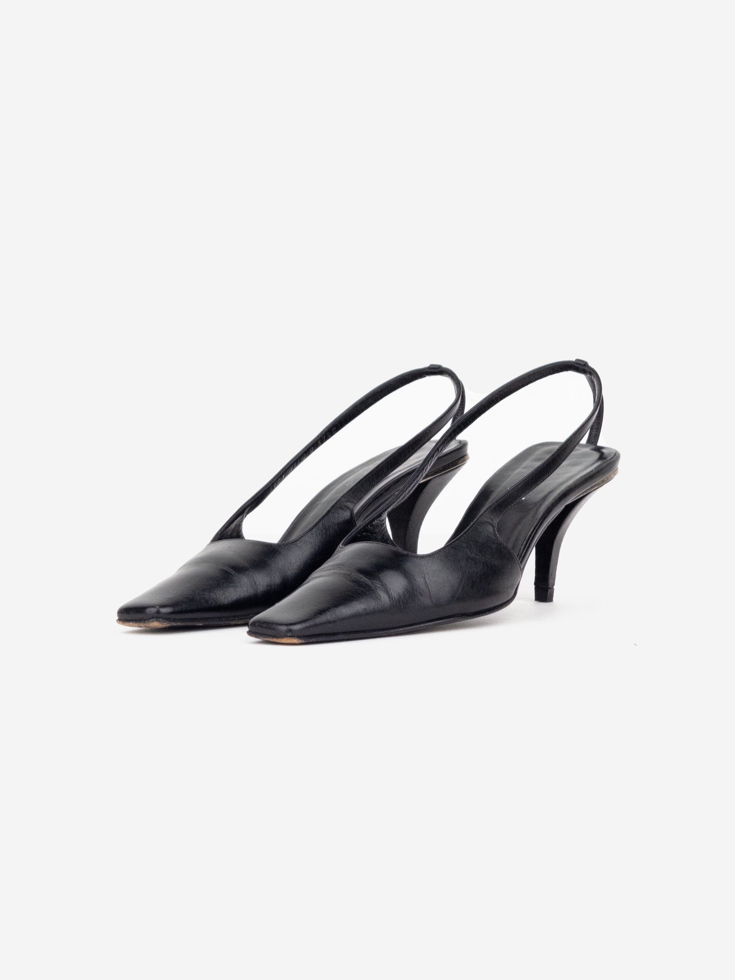 Gucci by Tom Ford SS98 Square Toe Crystal G Slingback Pump Heels