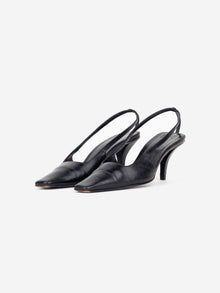Gucci by Tom Ford SS98 Square Toe Crystal G Slingback Pump Heels