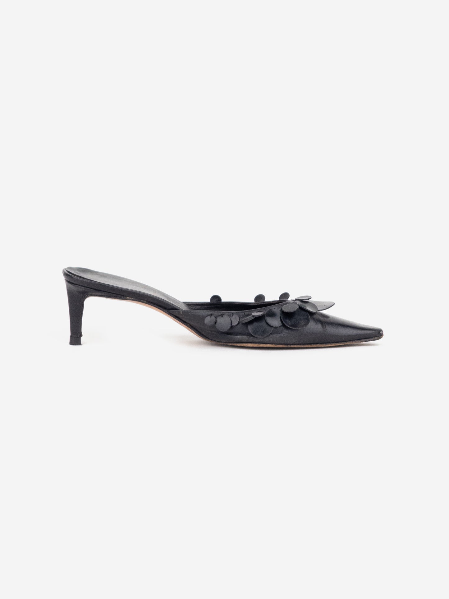Miu Miu SS03 Sequin Mule Kitten Heels