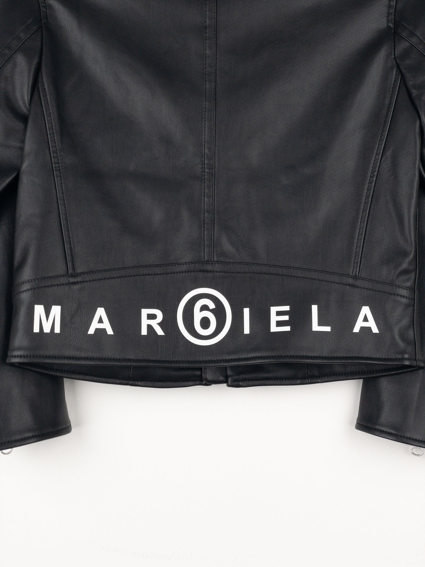 Maison Margiela MM6 5-Zip Biker Leather Jacket
