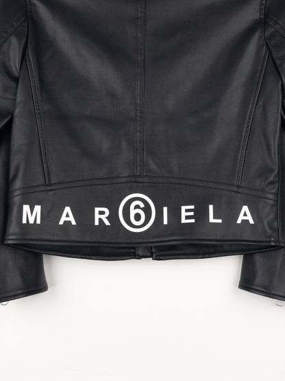 Maison Margiela MM6 5-Zip Biker Leather Jacket