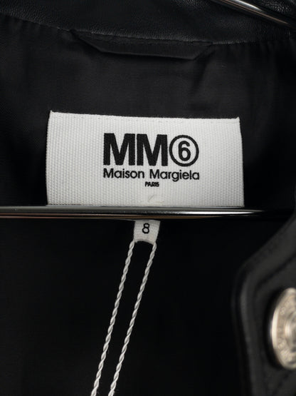 Maison Margiela MM6 5-Zip Biker Leather Jacket