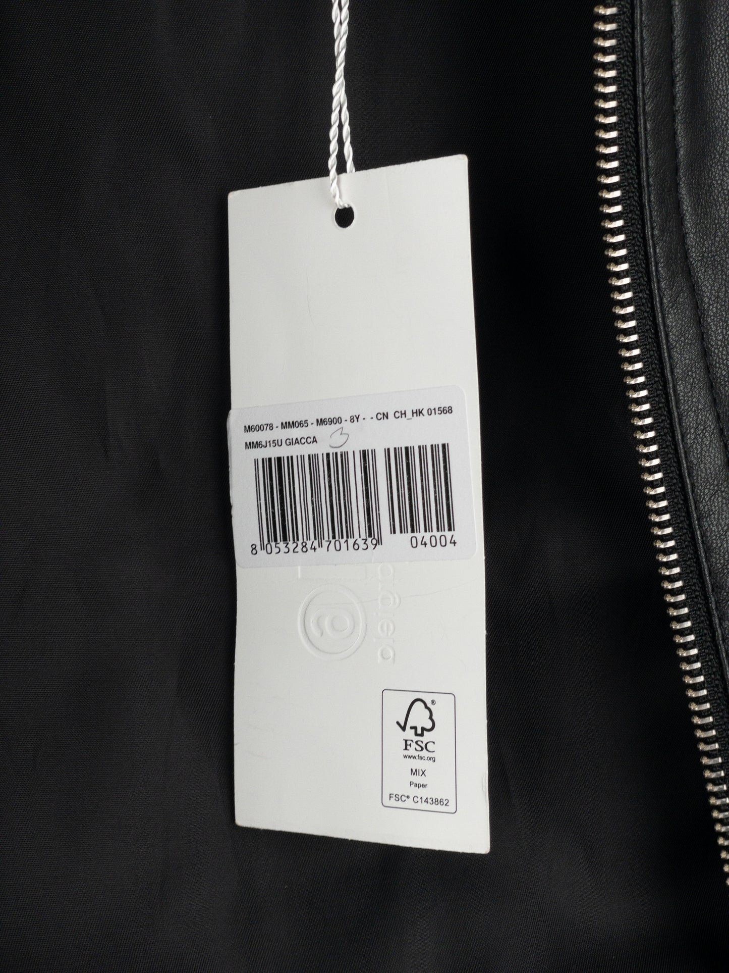 Maison Margiela MM6 5-Zip Biker Leather Jacket