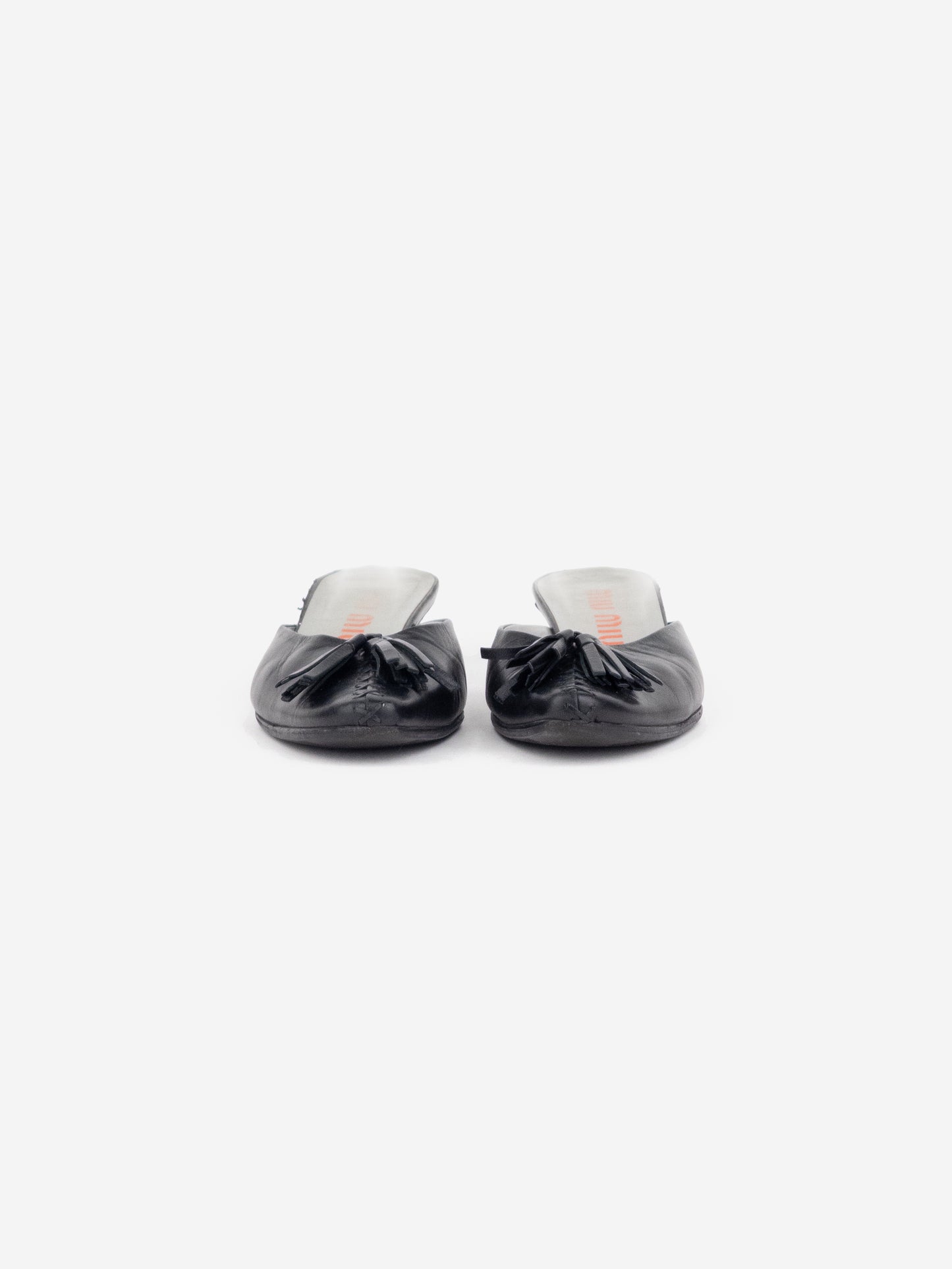 Miu Miu 2000s Tassel Mule Kitten Heels