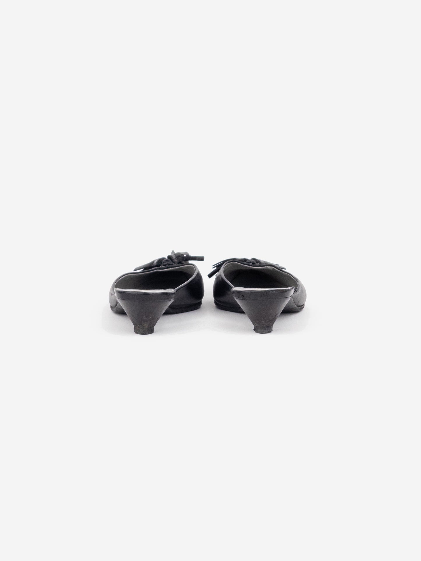 Miu Miu 2000s Tassel Mule Kitten Heels