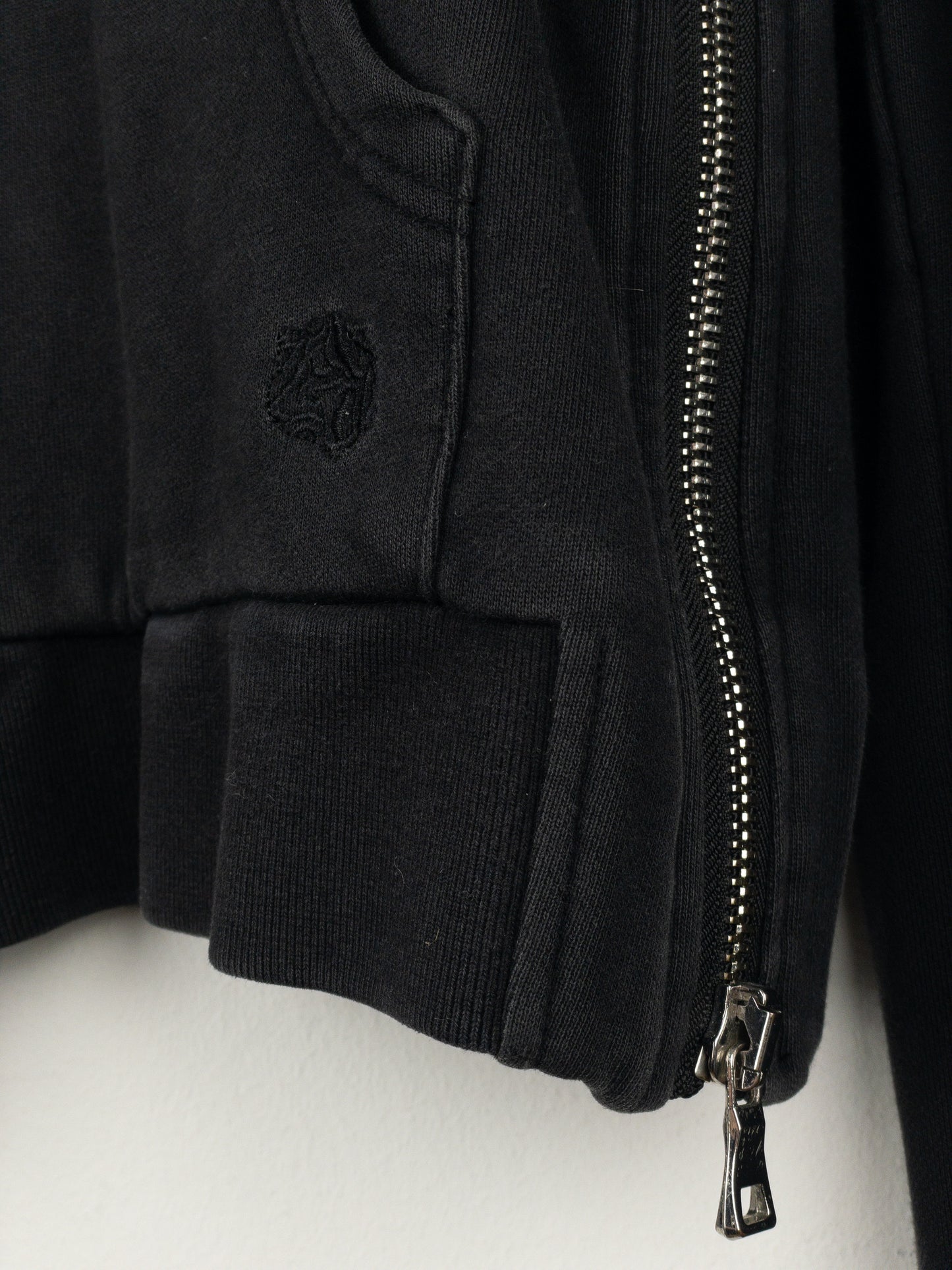 Balmain by Decarnin Crest Badge Zip Hoodie