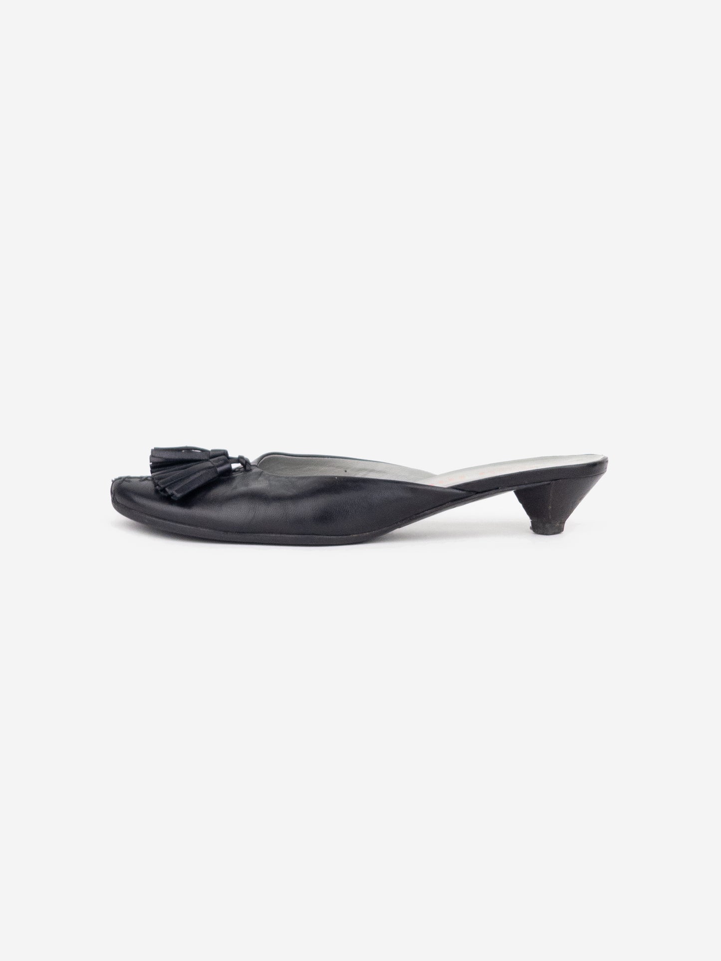 Miu Miu 2000s Tassel Mule Kitten Heels