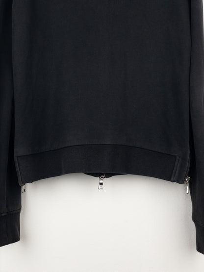 Balmain by Decarnin Crest Badge Zip Hoodie