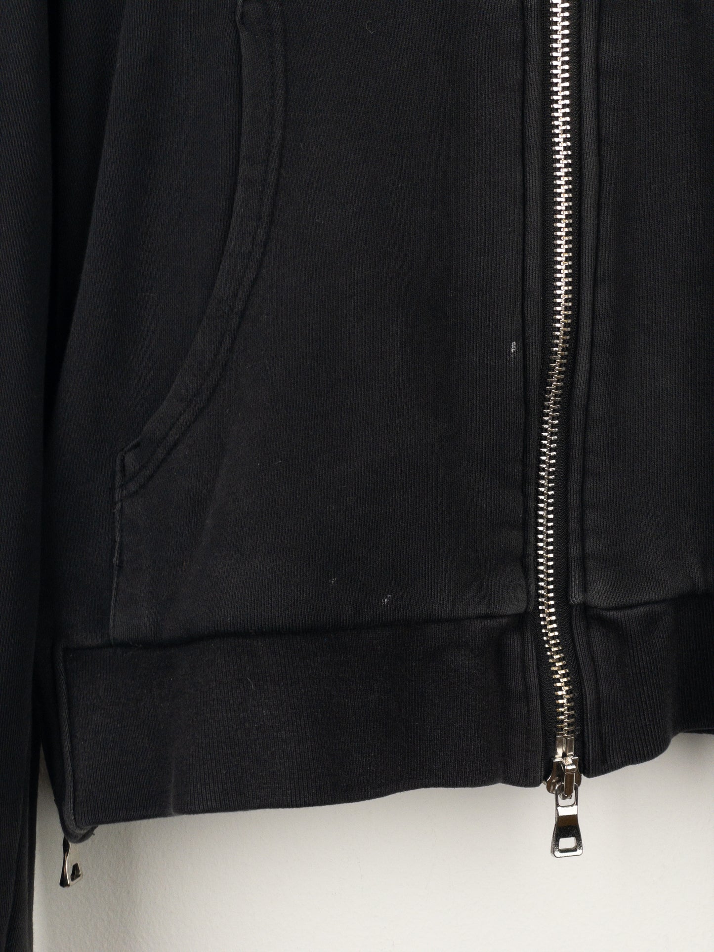 Balmain by Decarnin Crest Badge Zip Hoodie
