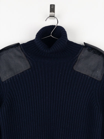 Prada 2000s Military Patch Knit Turtleneck Sweater