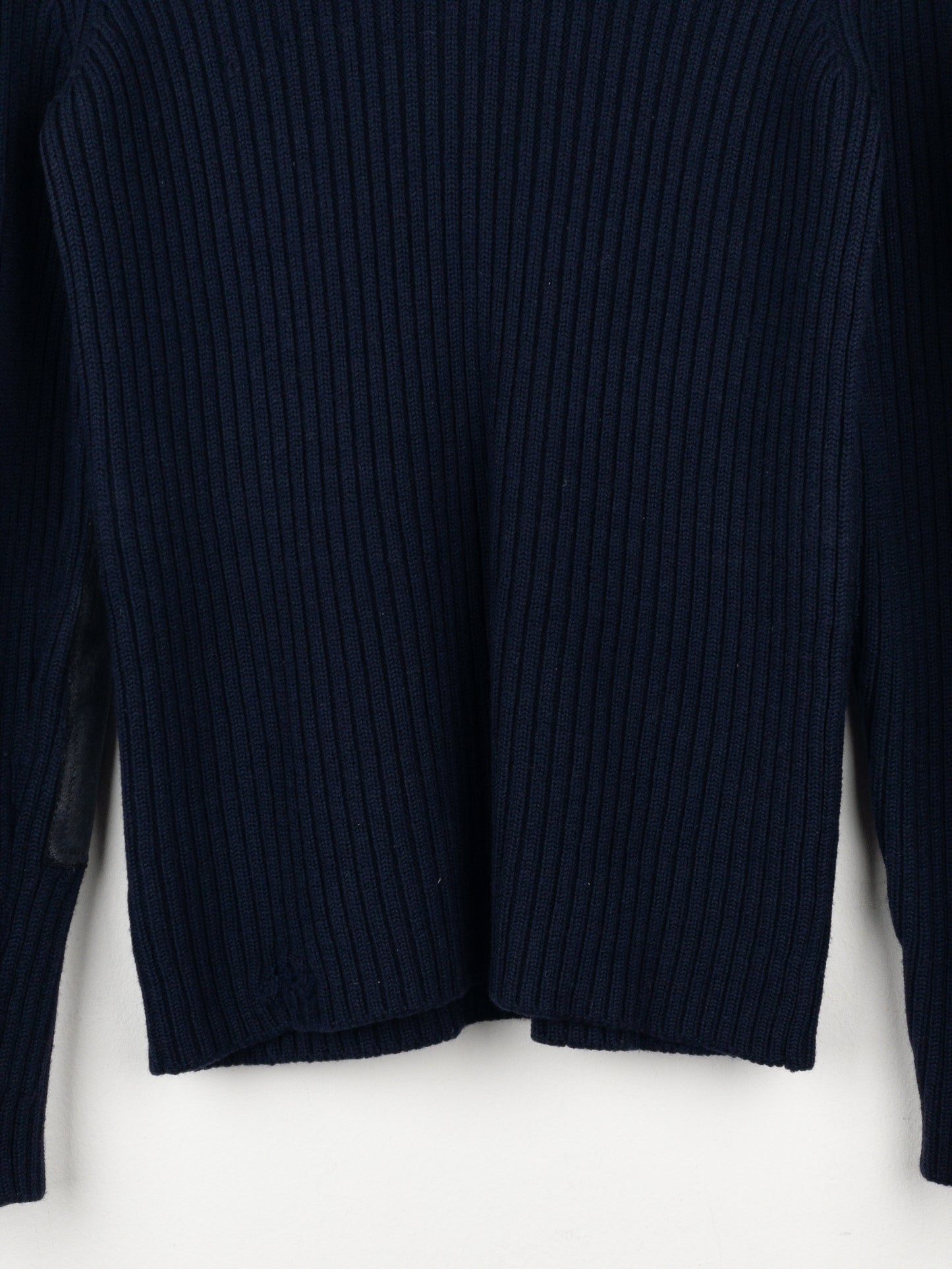 Prada 2000s Military Patch Knit Turtleneck Sweater