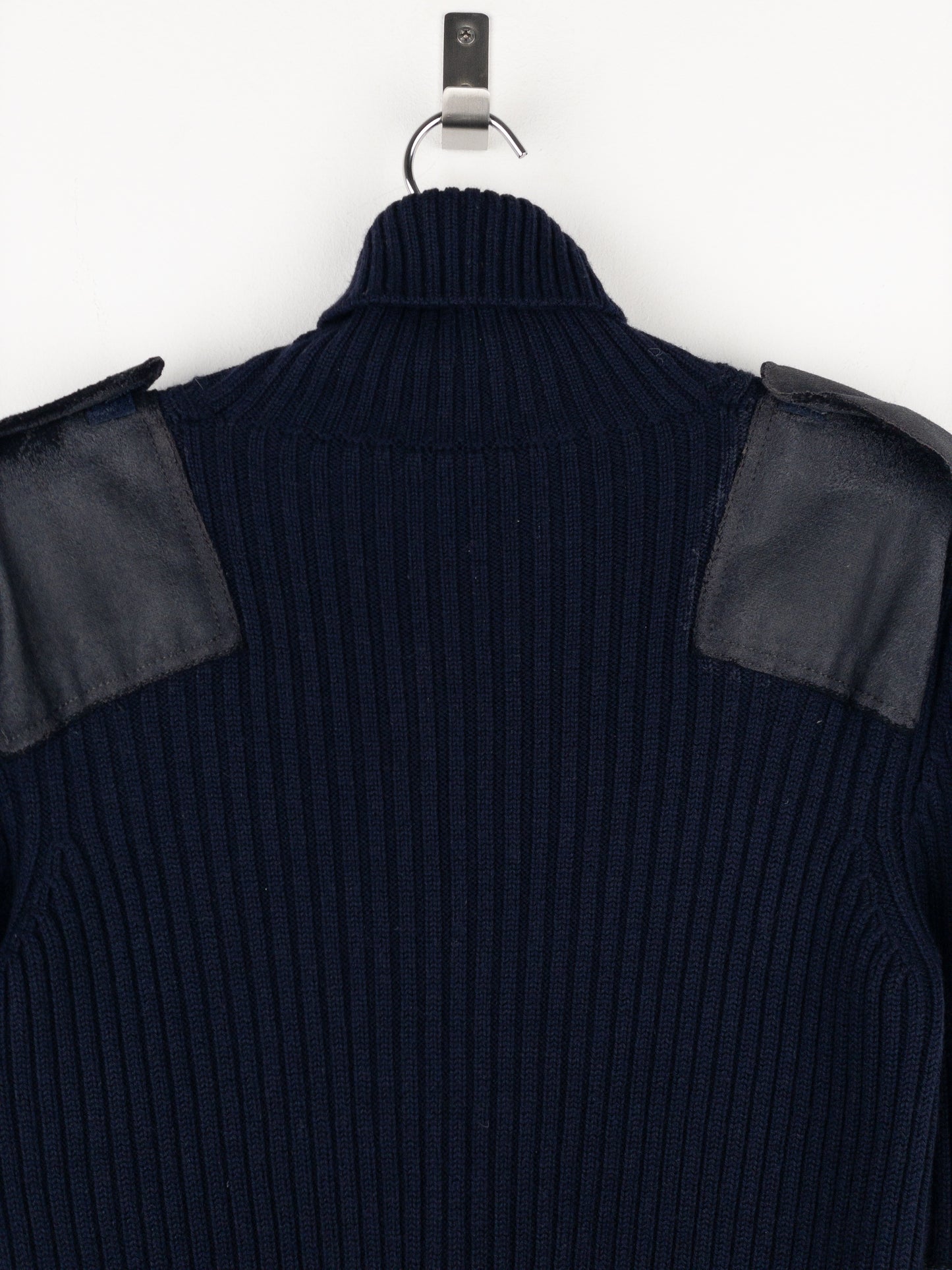 Prada 2000s Military Patch Knit Turtleneck Sweater