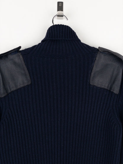 Prada 2000s Military Patch Knit Turtleneck Sweater