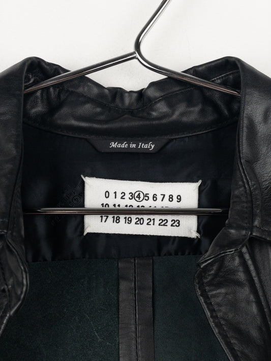 Maison Margiela 2000s Leather Overshirt Tunic Dress – photo 10